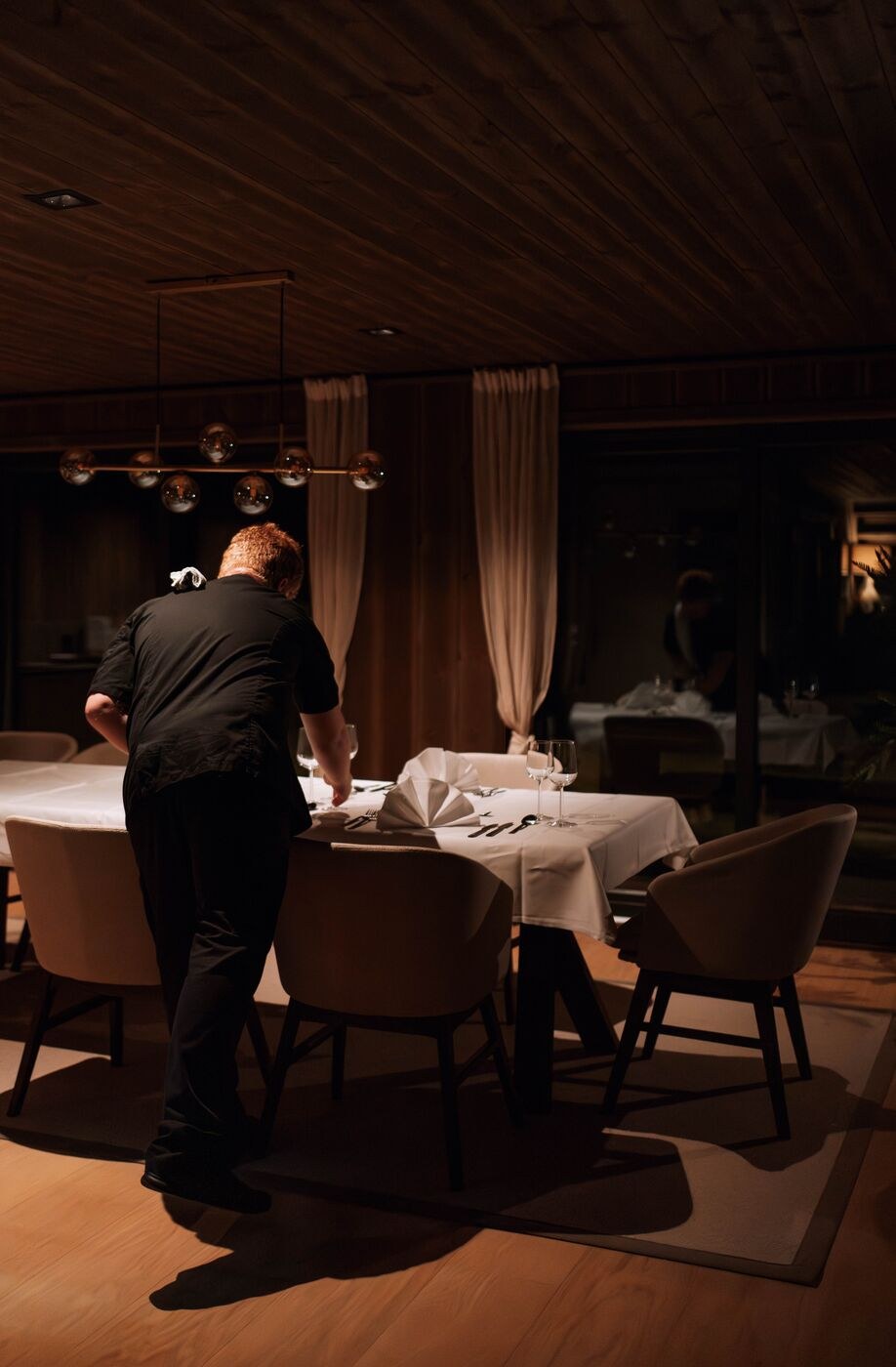 Privéchef aan het werk