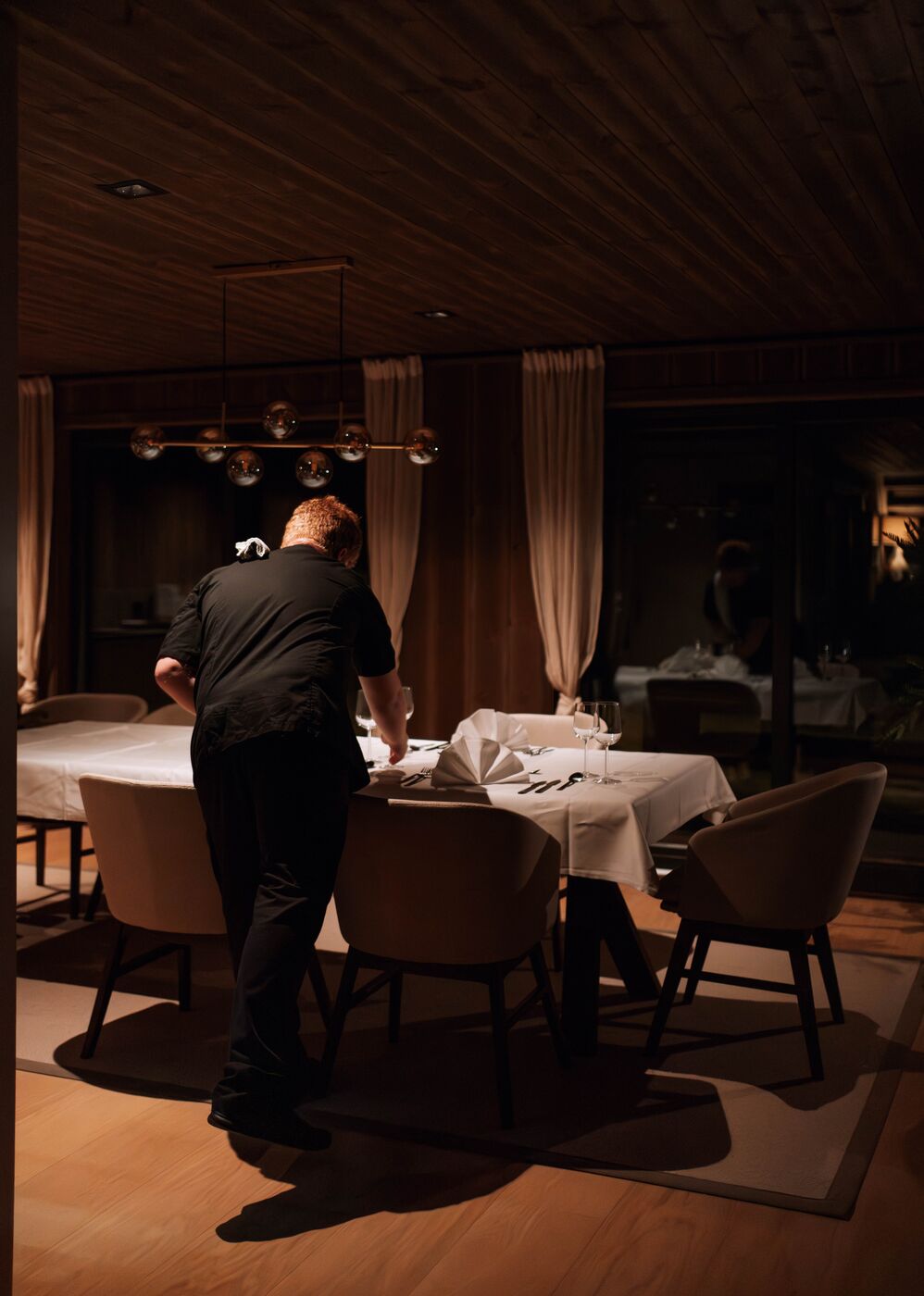 Privéchef aan het werk